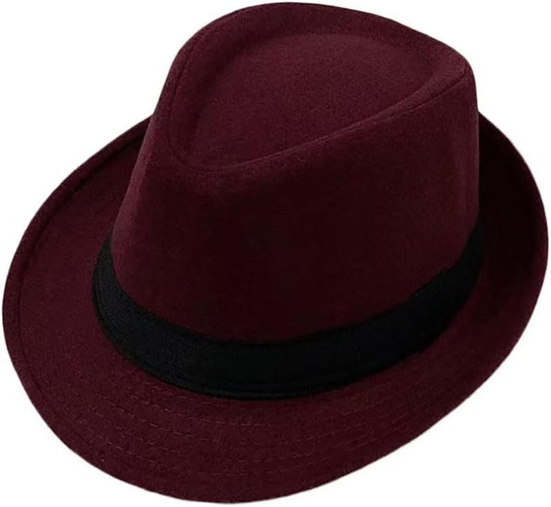 Ayhcclth Mens Fedora Hats Classic Manhattan Womens Fedora Hat - Image 2